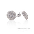 925 sterling silver earrings cubic zirconia stone stud earrings